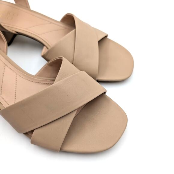 Franco Sarto Noel Open Toe Block Heel Strappy Sandals Tan Size US8.5M EU39 - Picture 10 of 10